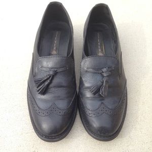 STEVEN tassel saddle loafers